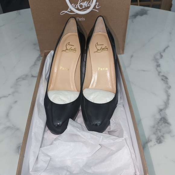 Christian Louboutin Simple Pump 70mm Black Patent Calf - Size 36.5 - Picture 7 of 15